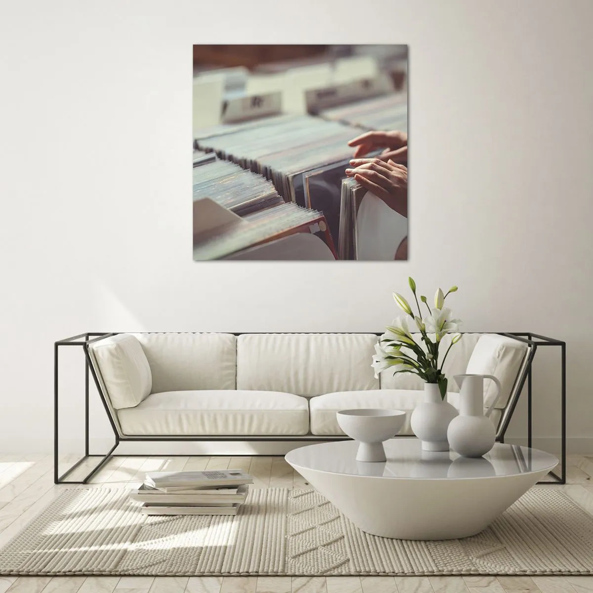 Billede på glas - På jagt efter følelser - 70x70 cm