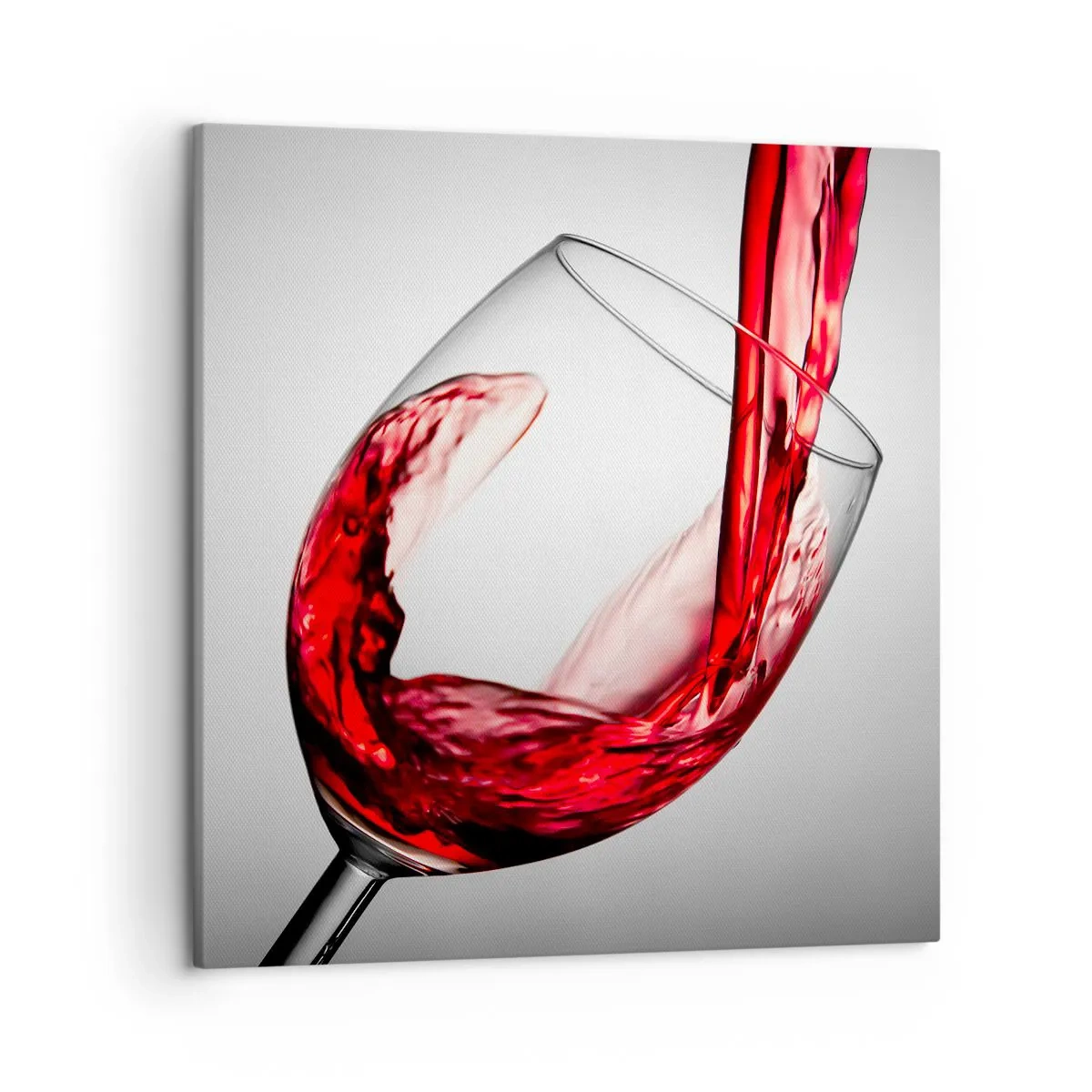 Lærredstryk - Billede på lærred - Farve - bevægelse - lyd - 50x50 cm