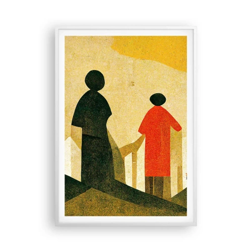 Plakat i hvid ramme - Stadig langt væk - 70x100 cm