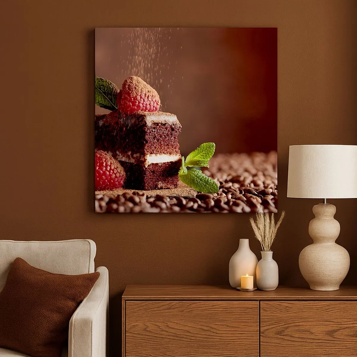 Lærredstryk - Billede på lærred - Livet er sødt - 30x30 cm