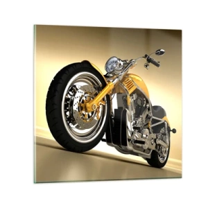 Billede på glas - En drøm om styrke og hurtighed - 50x50 cm