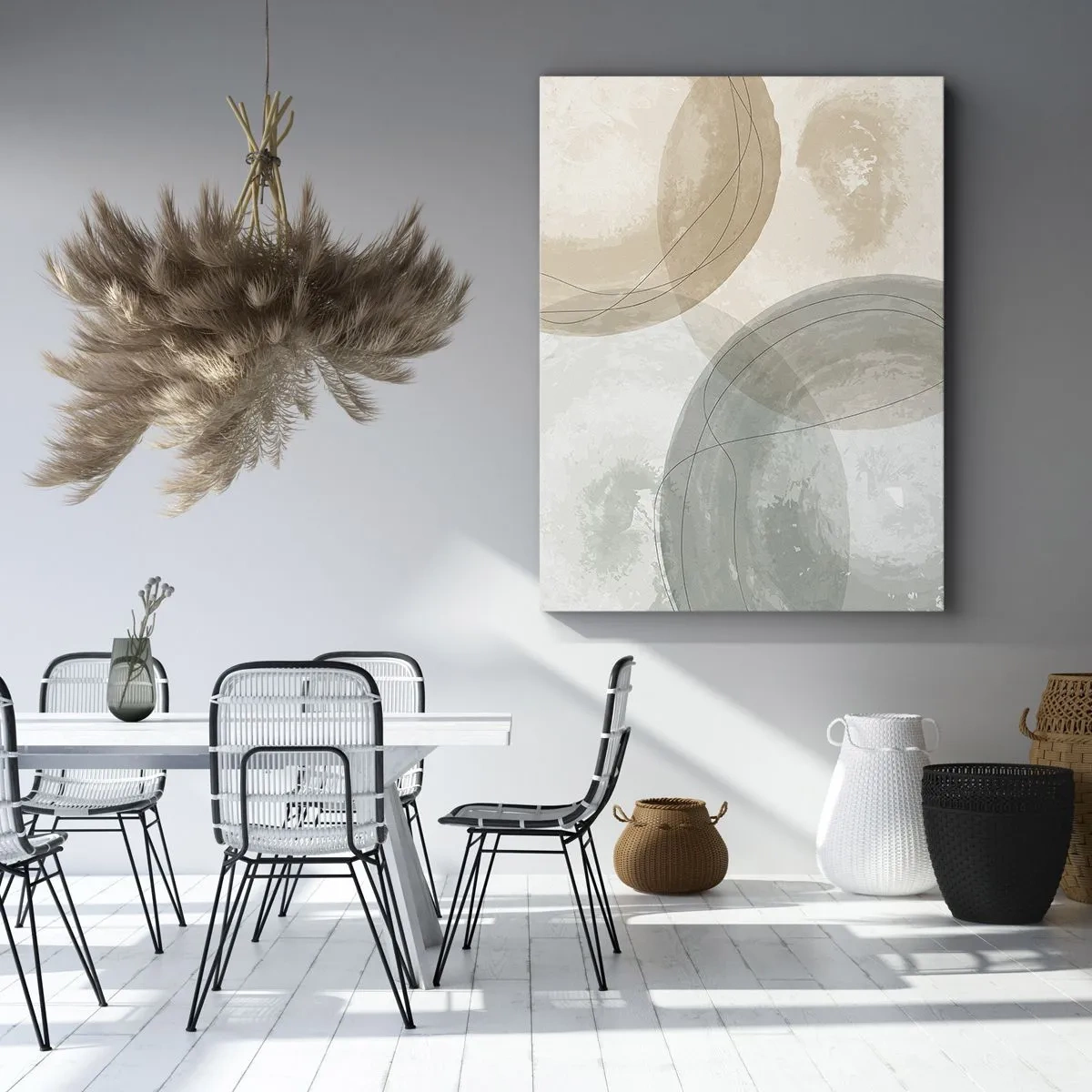 Lærredstryk - Billede på lærred - Gennemtrængning af verdener - 65x120 cm