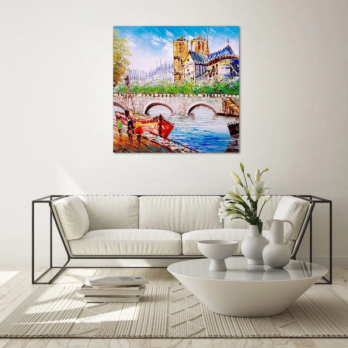 Billede på glas - Deres tid går aldrig forbi - 60x60 cm