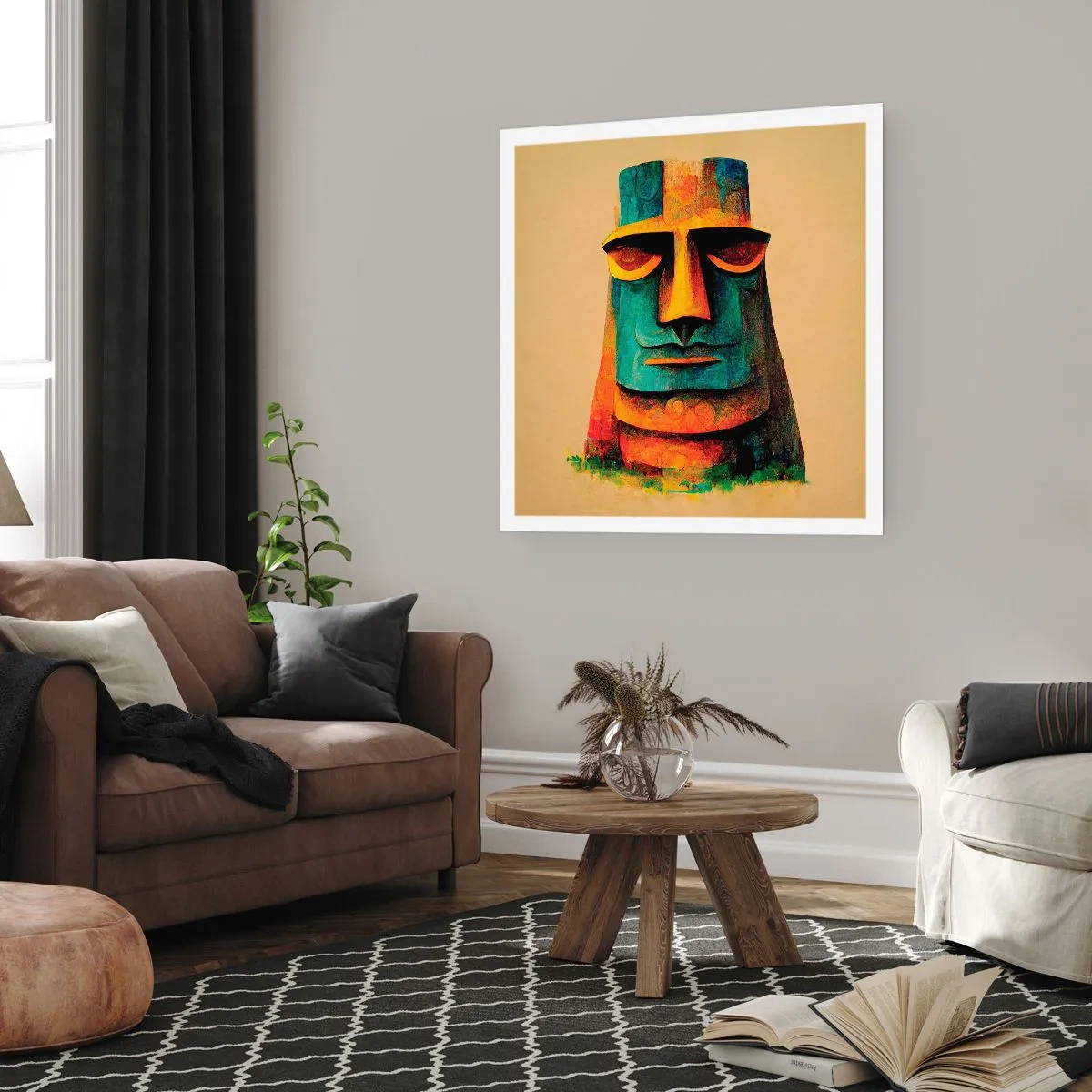 Plakat - Statuarisk, men alligevel sympatisk - 60x60 cm