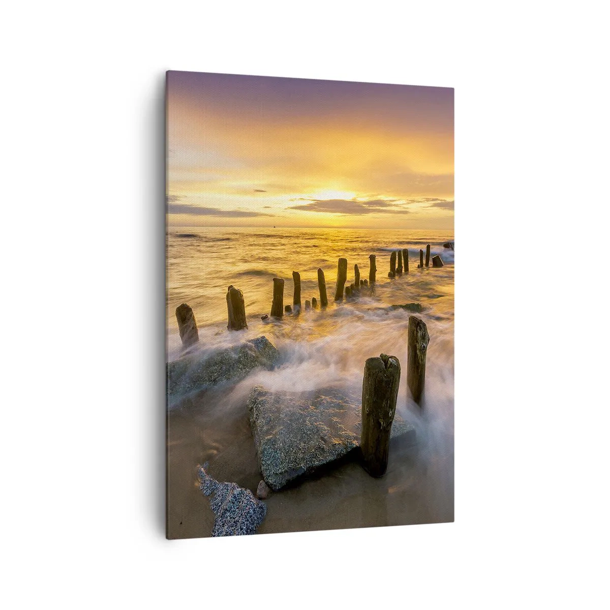 Lærredstryk - Billede på lærred - Østersøens rå skønhed - 70x100 cm