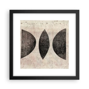 Plakat i sort ramme - Etnisk abstraktion - 30x30 cm
