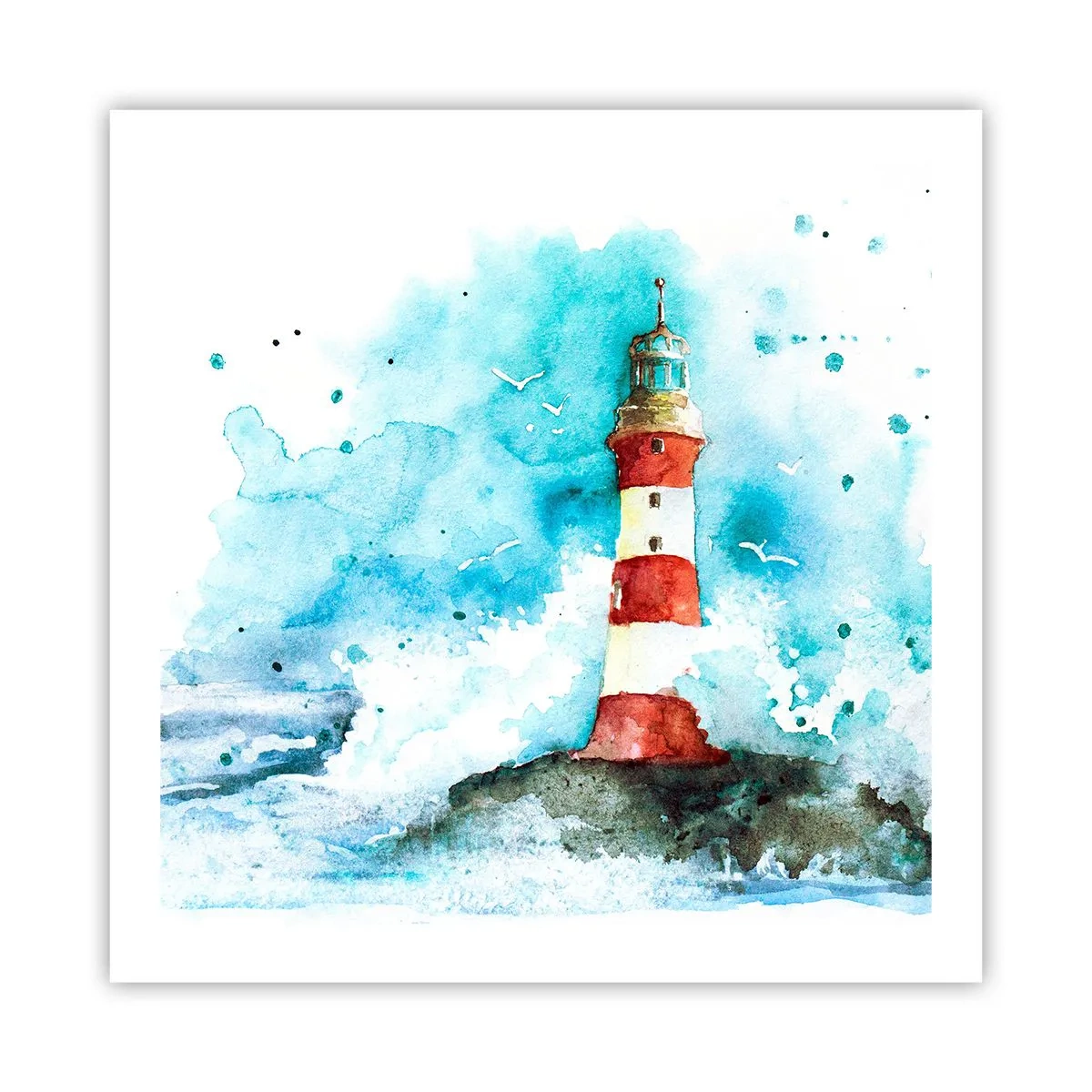 Plakat - Elementernes enhed - 60x60 cm