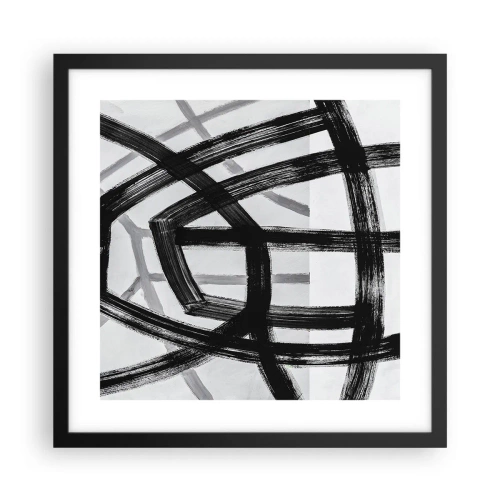 Plakat i sort ramme - Opbygning af dybde - 40x40 cm