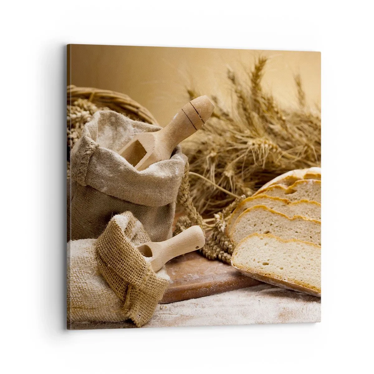 Lærredstryk - Billede på lærred - Som skåret en kniv - 70x70 cm