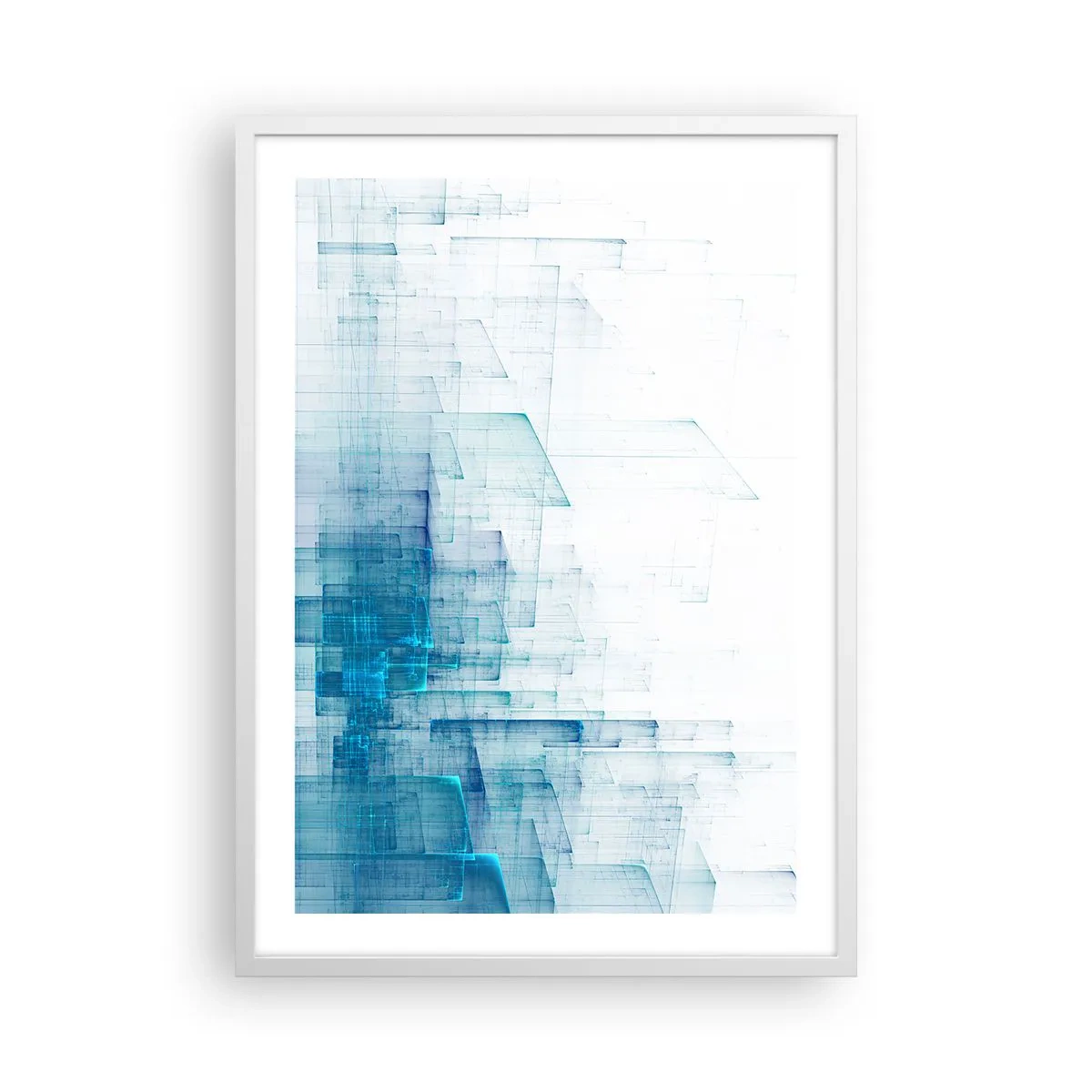 Plakat i hvid ramme - Hvordan rummet blev til - 50x70 cm