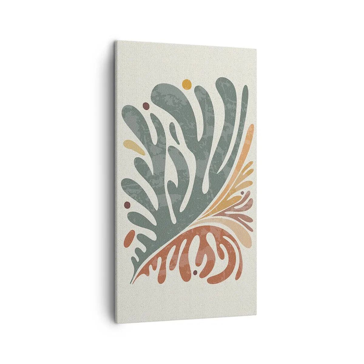 Lærredstryk - Billede på lærred - Flerfarvet blad - 45x80 cm