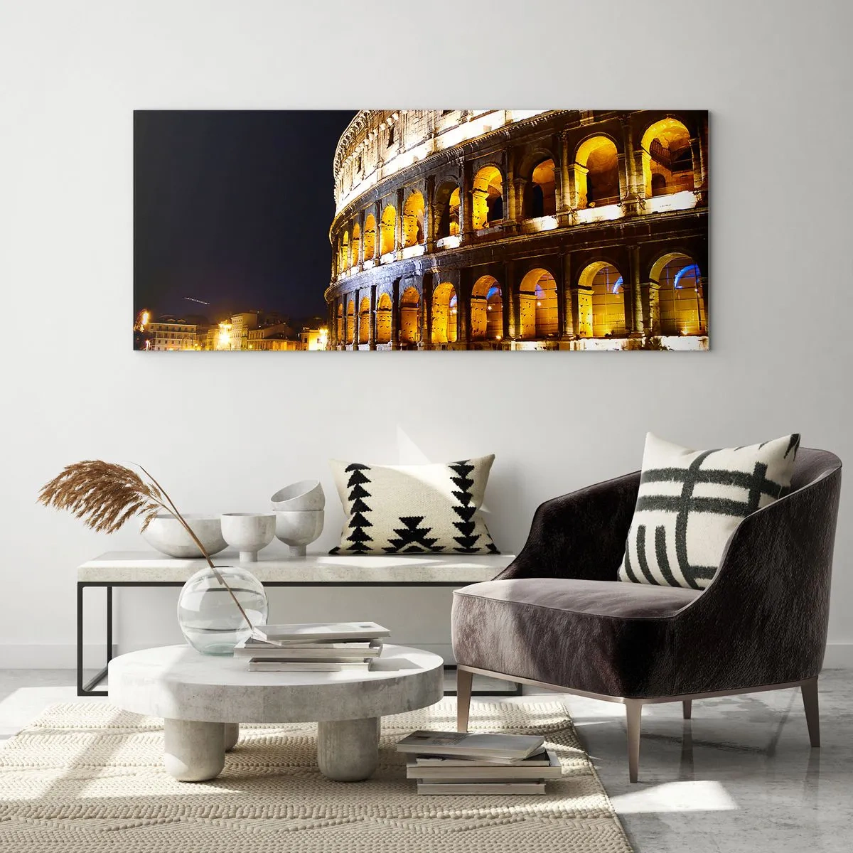 Billede på glas - Legene er ved at begynde - 160x50 cm