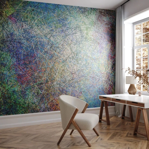 Fototapet Premium Canvas - Så enkelt er det ikke - Abstraktion, Stykke, Moderne mønster - 100x70 cm