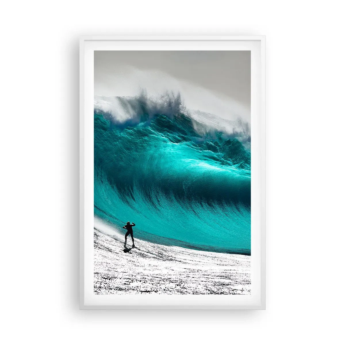 Plakat i hvid ramme - Udfordring accepteret - 61x91 cm