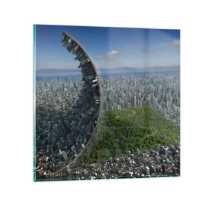 Billede på glas - Naturen er evig - 30x30 cm