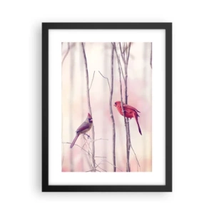 Plakat i sort ramme - Fortællingen om den lyserøde skov - 30x40 cm