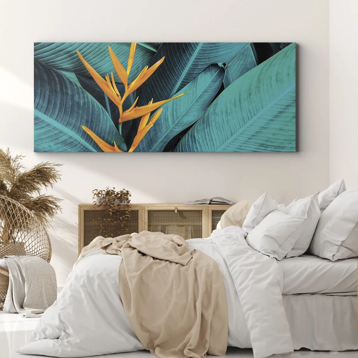 Lærredstryk - Billede på lærred - Edens blomst - 100x40 cm