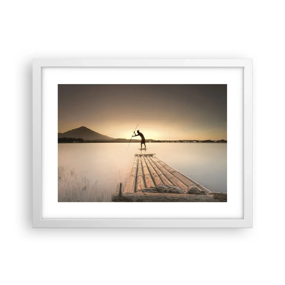 Plakat i hvid ramme - Før du hviler - 40x30 cm