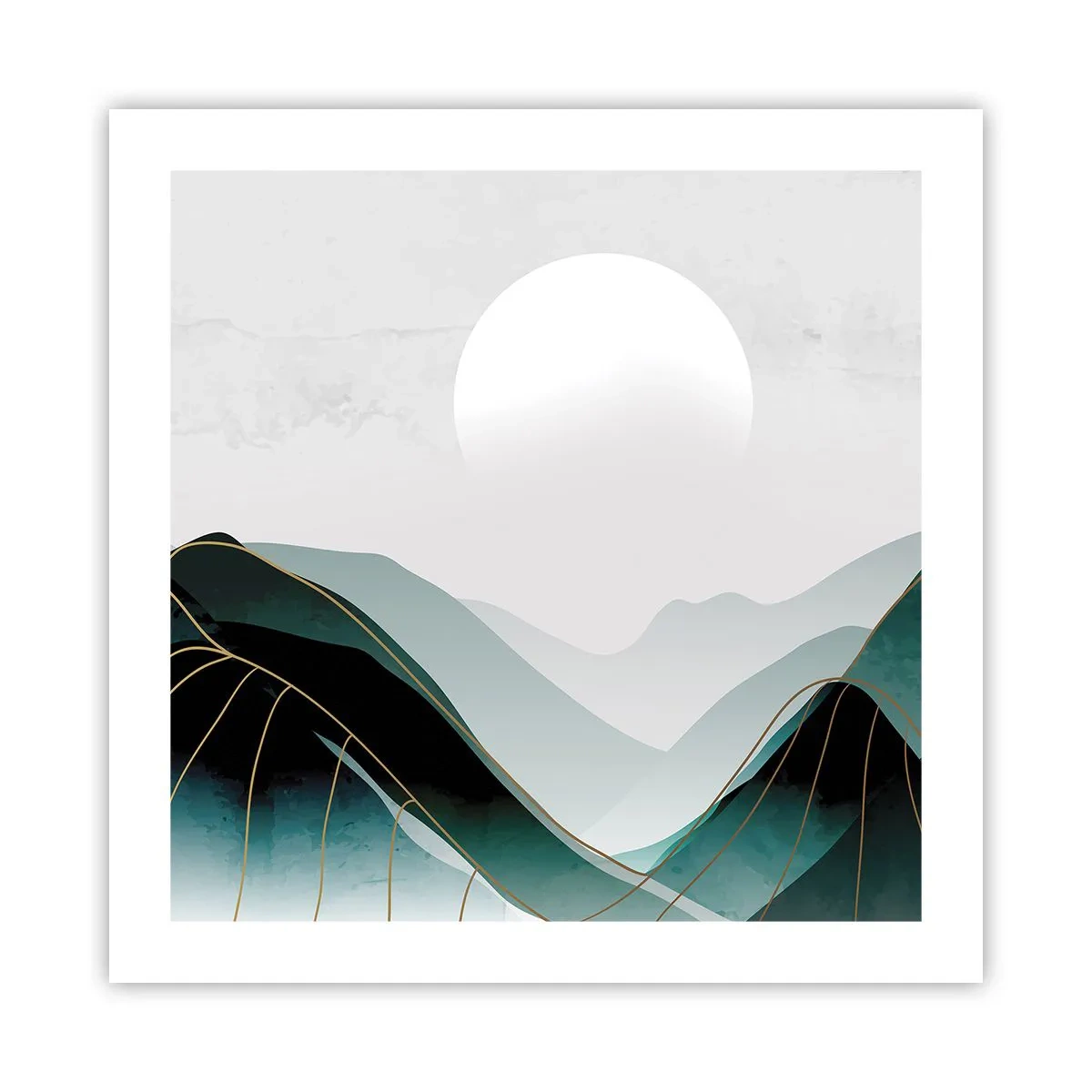 Plakat - I fuld majestæt - 50x50 cm