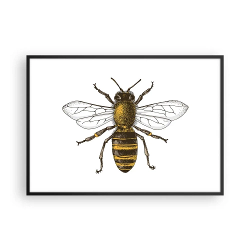 Plakat i sort ramme - Smuk og god - 100x70 cm