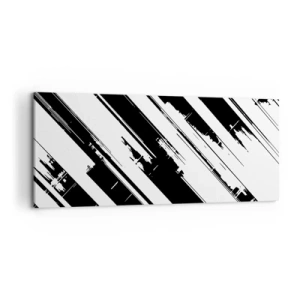 Lærredstryk - Billede på lærred - Intens og dynamisk komposition - 120x50 cm