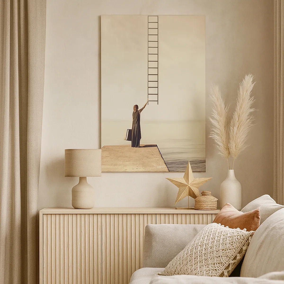 Lærredstryk - Billede på lærred - En magisk rejse - 50x70 cm