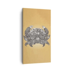 Lærredstryk - Billede på lærred - Fortællinger om hr. krabbe - 45x80 cm