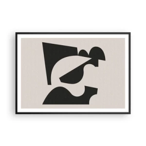 Plakat i sort ramme - Sammensæt din egen - 100x70 cm