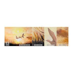 Prøve Fototapet Premium Canvas - Starten på en lang rejse - Natur, Vildand, Landskab - 100x30 cm