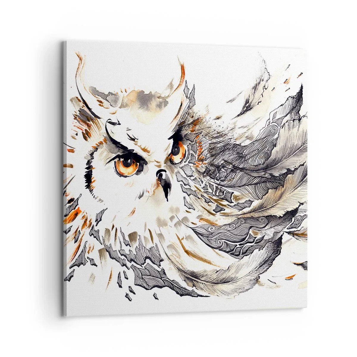 Lærredstryk - Billede på lærred - Hun kom fra den magiske verden - 60x60 cm