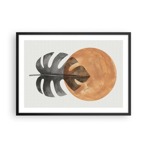 Plakat i sort ramme - Altid solen - 70x50 cm