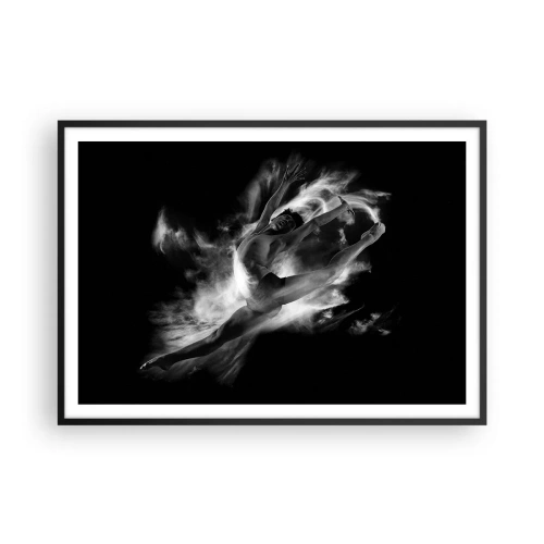 Plakat i sort ramme - Stoppet under flyvning - 100x70 cm