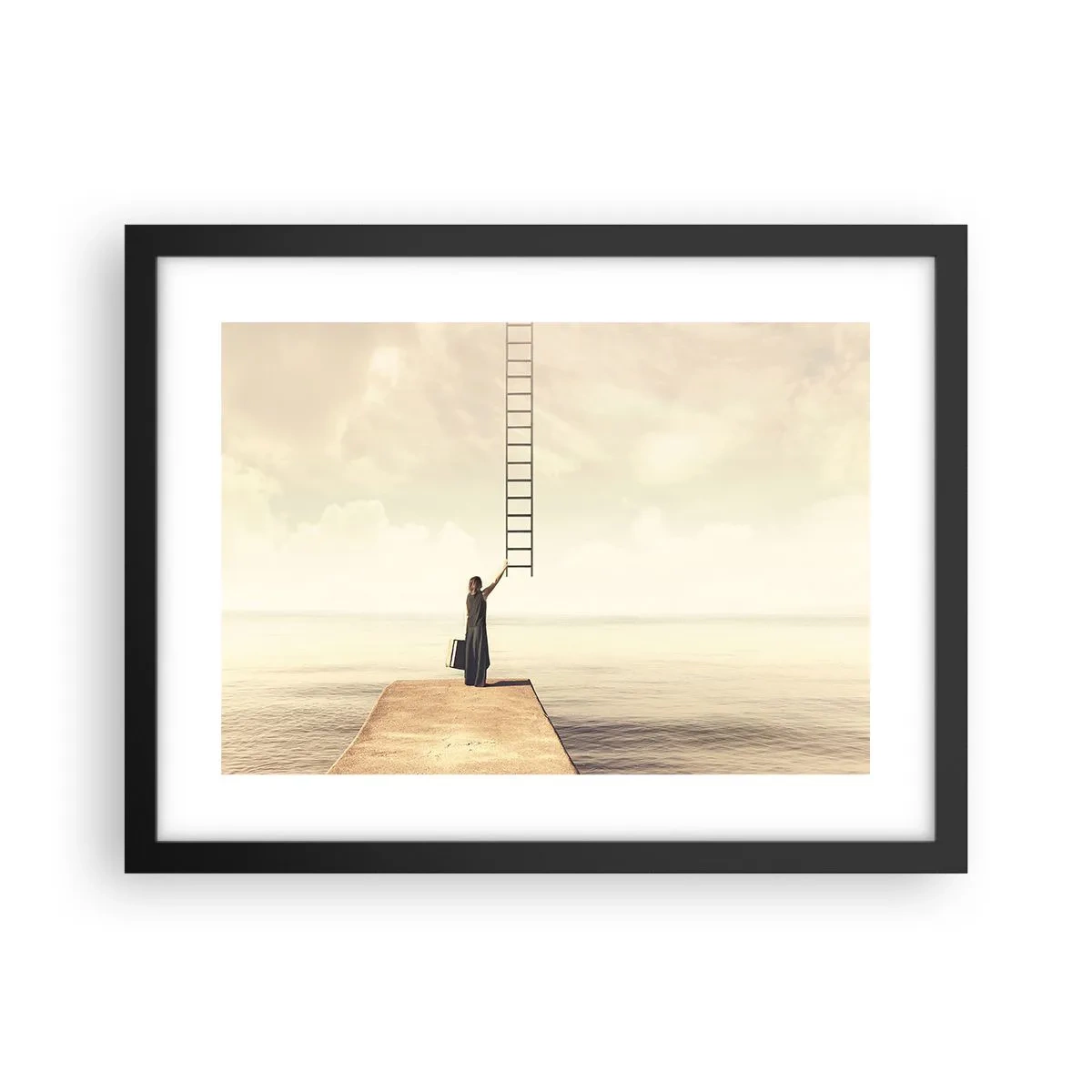 Plakat i sort ramme - En magisk rejse - 40x30 cm