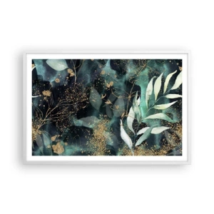 Plakat i hvid ramme - Fortryllet have - 91x61 cm
