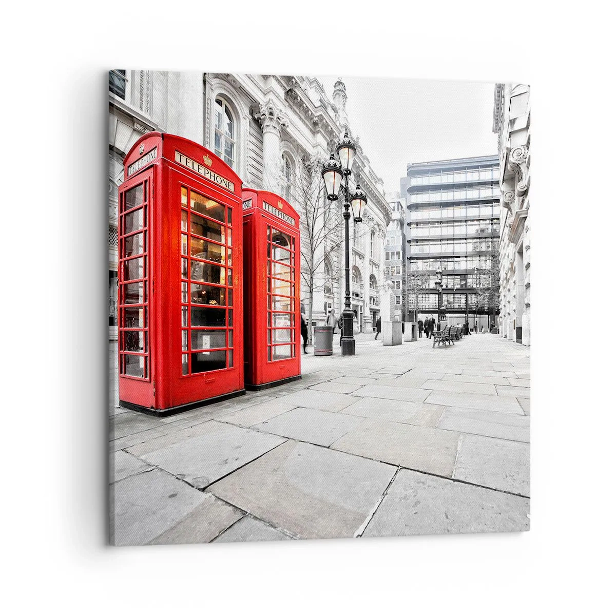 Lærredstryk - Billede på lærred - Welcome to London - 50x50 cm