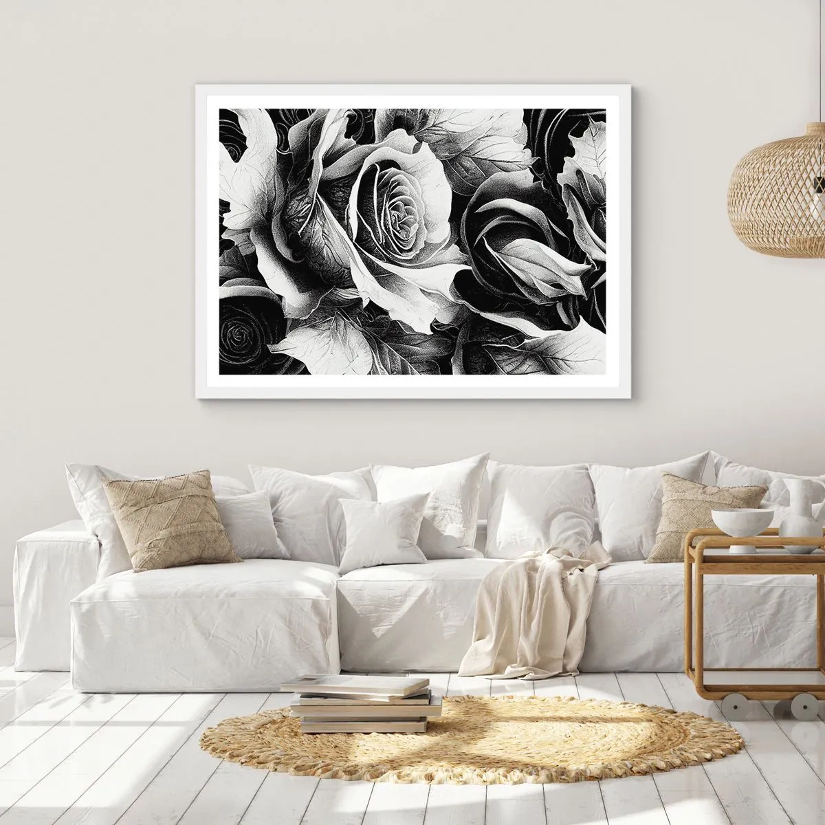 Plakat i hvid ramme - Altid dronning - 70x50 cm