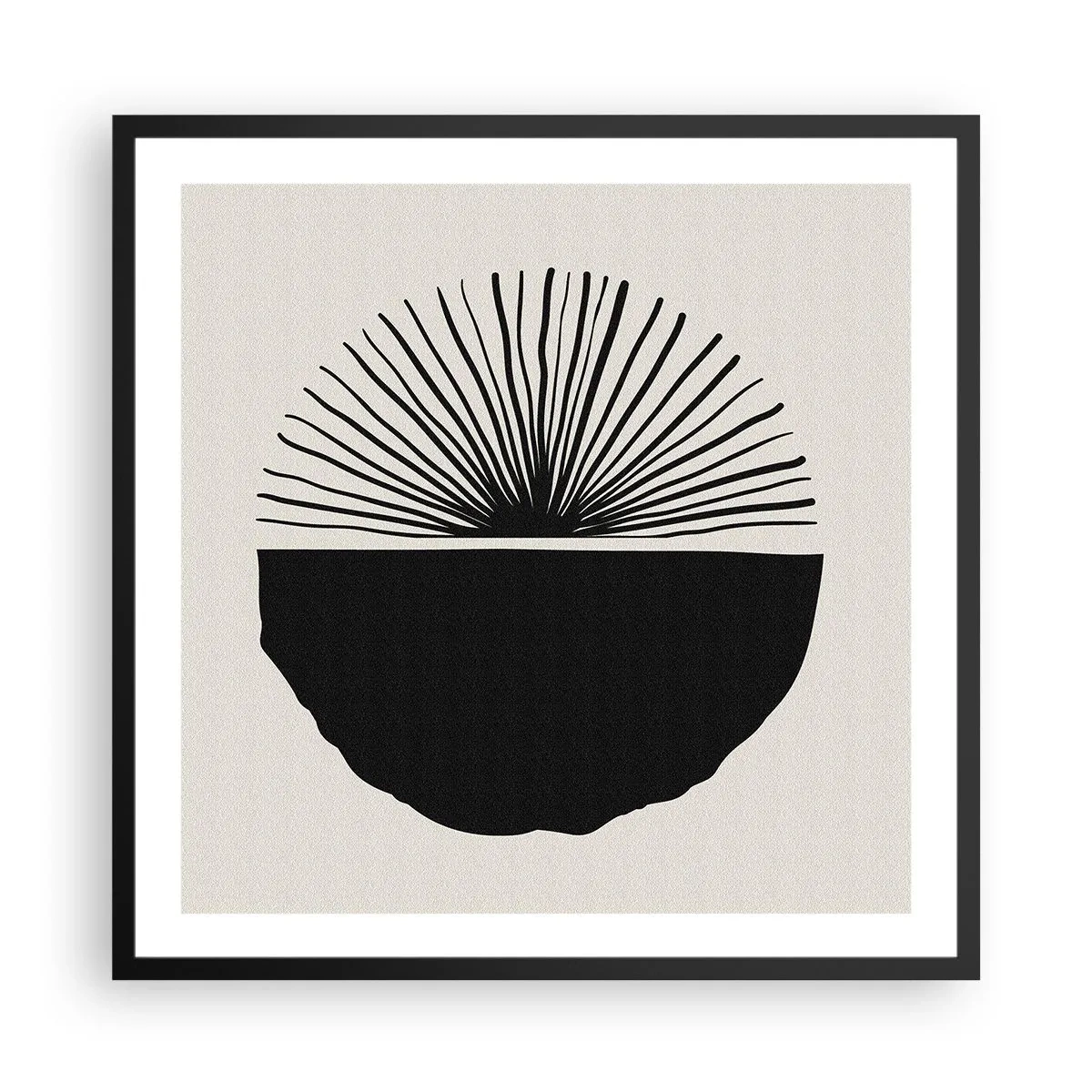 Plakat i sort ramme - En vifte af muligheder - 60x60 cm