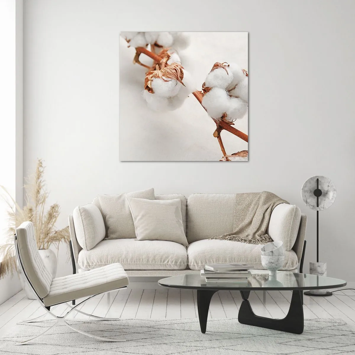 Billede på glas - Bare kramme - 70x70 cm