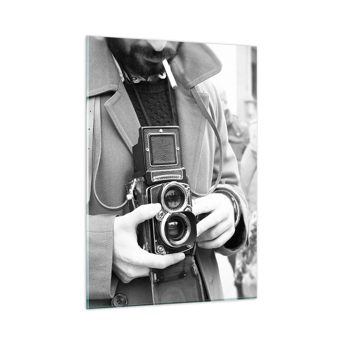 Billede på glas - I retro stil - 50x70 cm