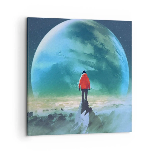 Lærredstryk - Billede på lærred - Opdageren af et nyt land - 50x50 cm