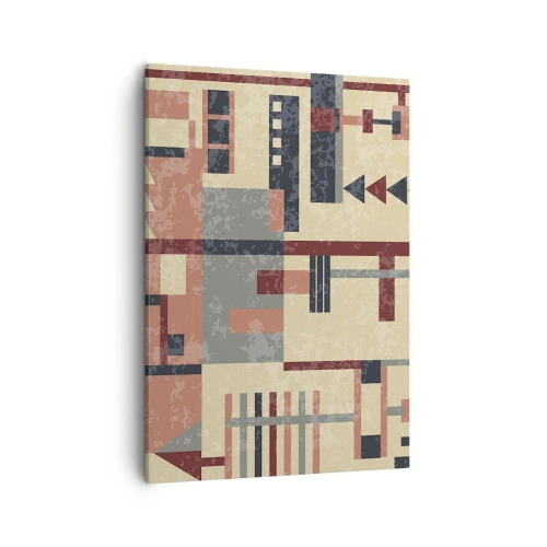 Lærredstryk - Billede på lærred - Kombination af vertikaler og niveauer - 50x70 cm