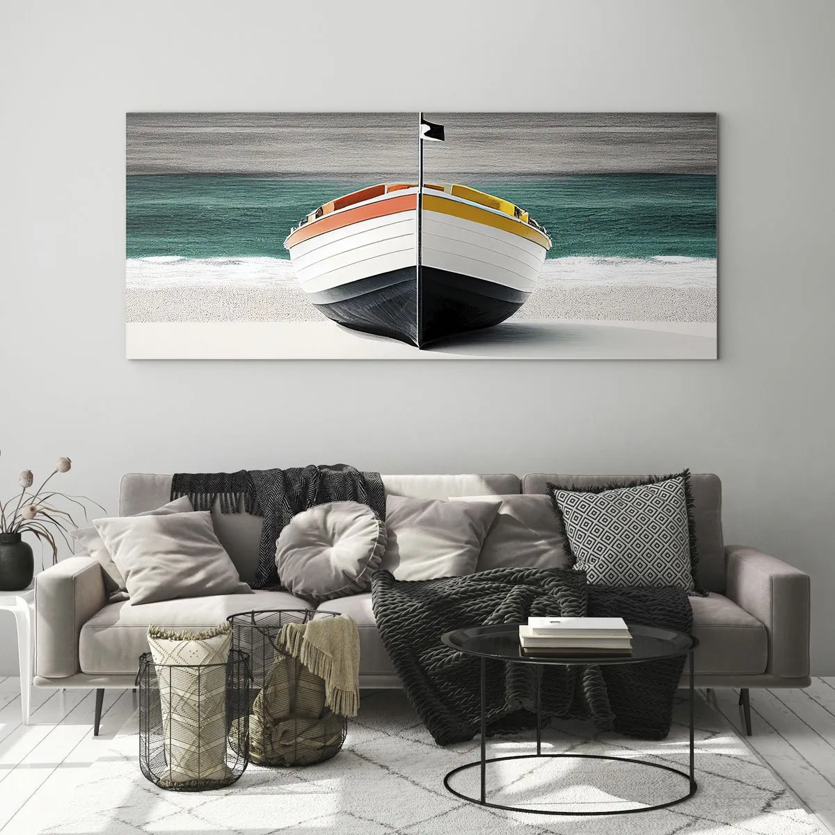 Billede på glas - På sin plads - 100x40 cm