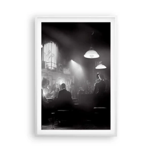 Plakat i hvid ramme - I en jazzet stemning - 61x91 cm