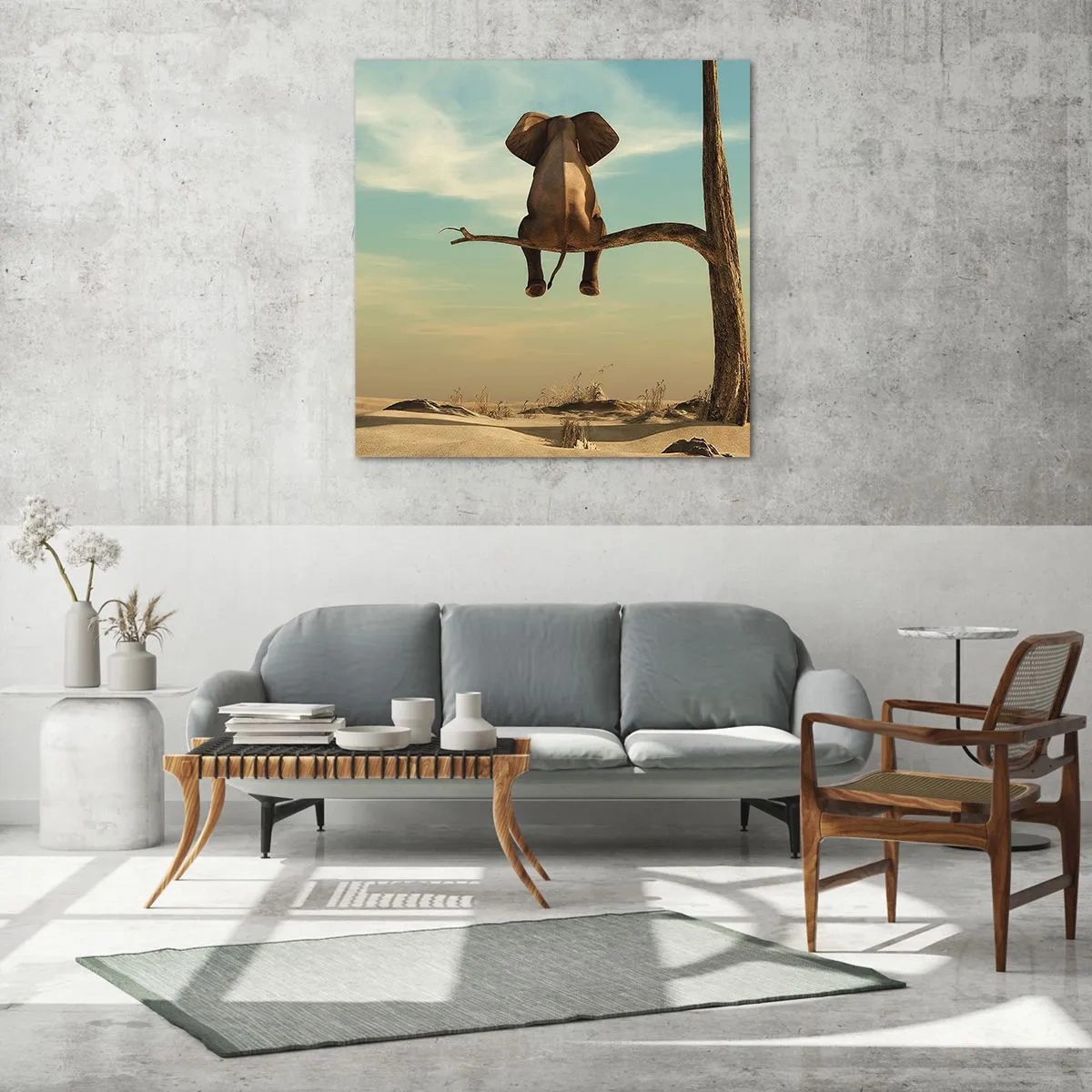 Billede på glas - Et nyt synspunkt - 70x70 cm