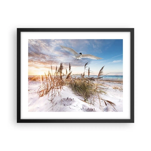 Plakat i sort ramme - Vind fra havet - 50x40 cm