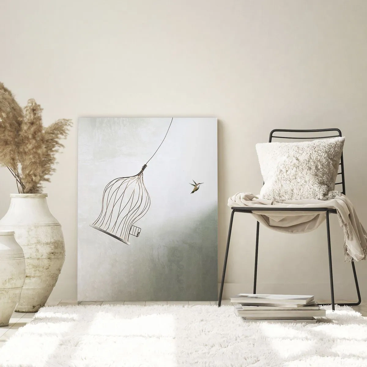 Billede på glas - I sit elementet - 50x70 cm