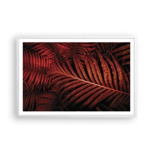 Plakat i hvid ramme - Livets varme - 91x61 cm