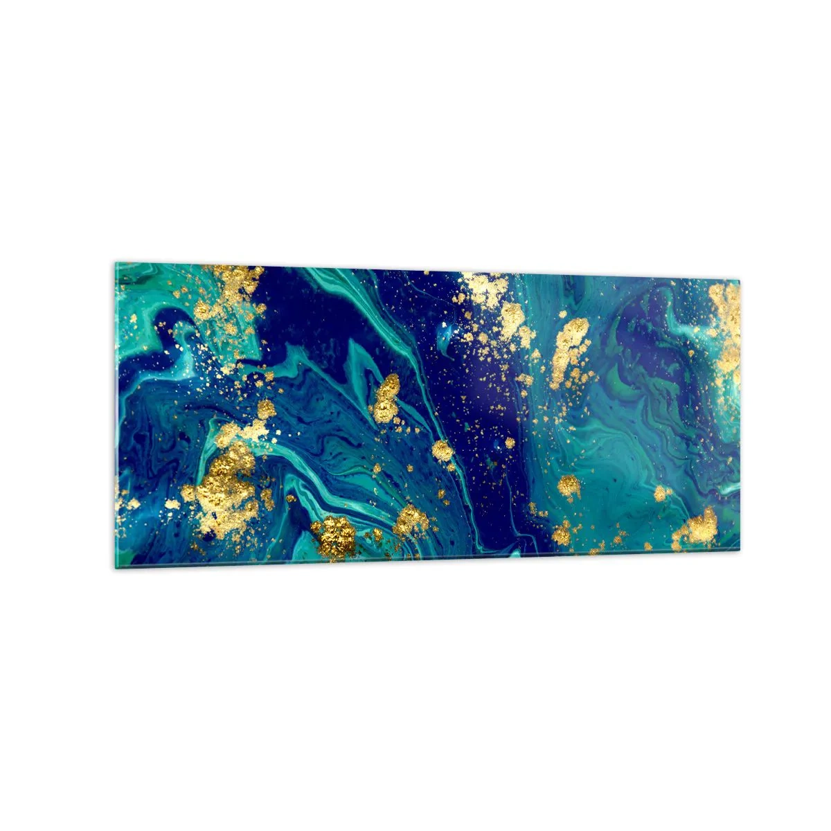 Billede på glas - Solblade - 120x50 cm