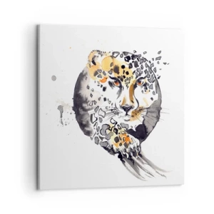 Lærredstryk - Billede på lærred - Rovdyrisk skønhed - 50x50 cm