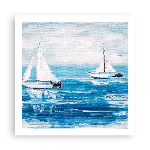 Plakat - Med en ven ved din side - 60x60 cm